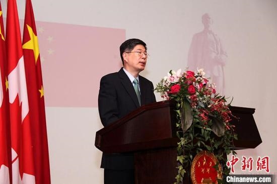 資料圖：中國(guó)駐加大使叢培武。<a target='_blank' href='/'>中新社</a>記者 余瑞冬 攝