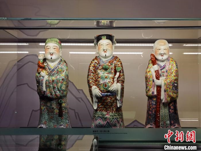 福祿壽三星人物立像。　上海市歷史博物館 供圖
