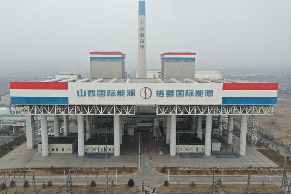 1月27日航拍的山西瑞光熱電有限責(zé)任公司。馮宇 攝