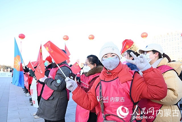2022年呼和浩特市第七屆徒步迎新活動(dòng)現(xiàn)場(chǎng)。人民網(wǎng) 劉藝琳攝