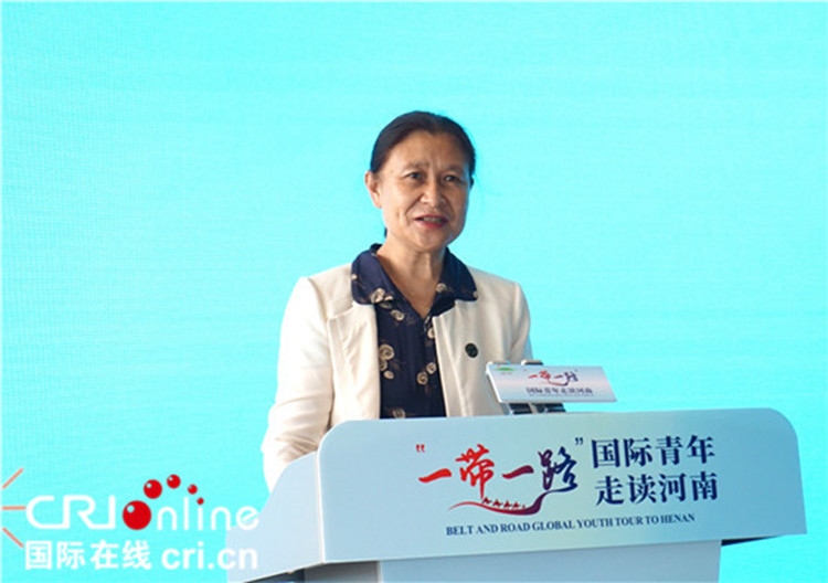 中國人民對外友好協(xié)會二級巡視員李冬梅致辭。賈親親 攝