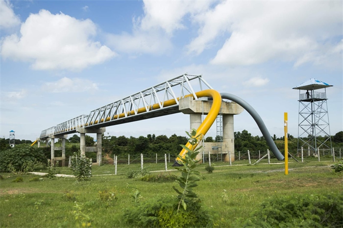 中緬油氣管道跨越河段。中油國(guó)際管道公司供圖