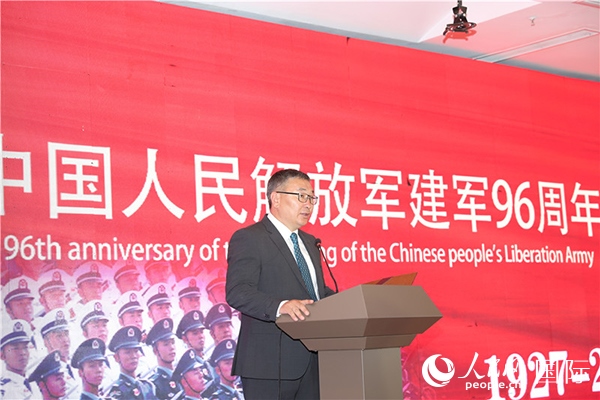 蒙古國國防部副部長瑪格奈致辭。人民網(wǎng)記者 霍文攝J