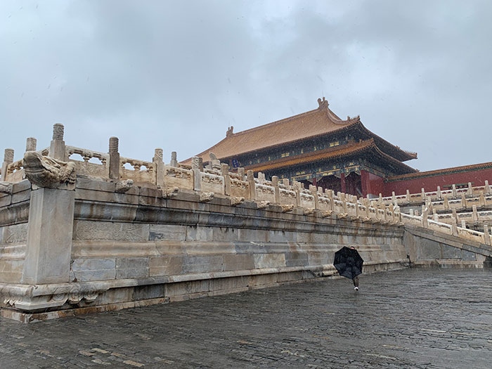 雨中故宮。人民網(wǎng)記者劉微 攝