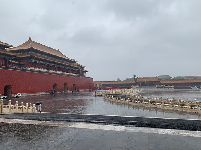雨中故宮。人民網(wǎng)記者劉微 攝