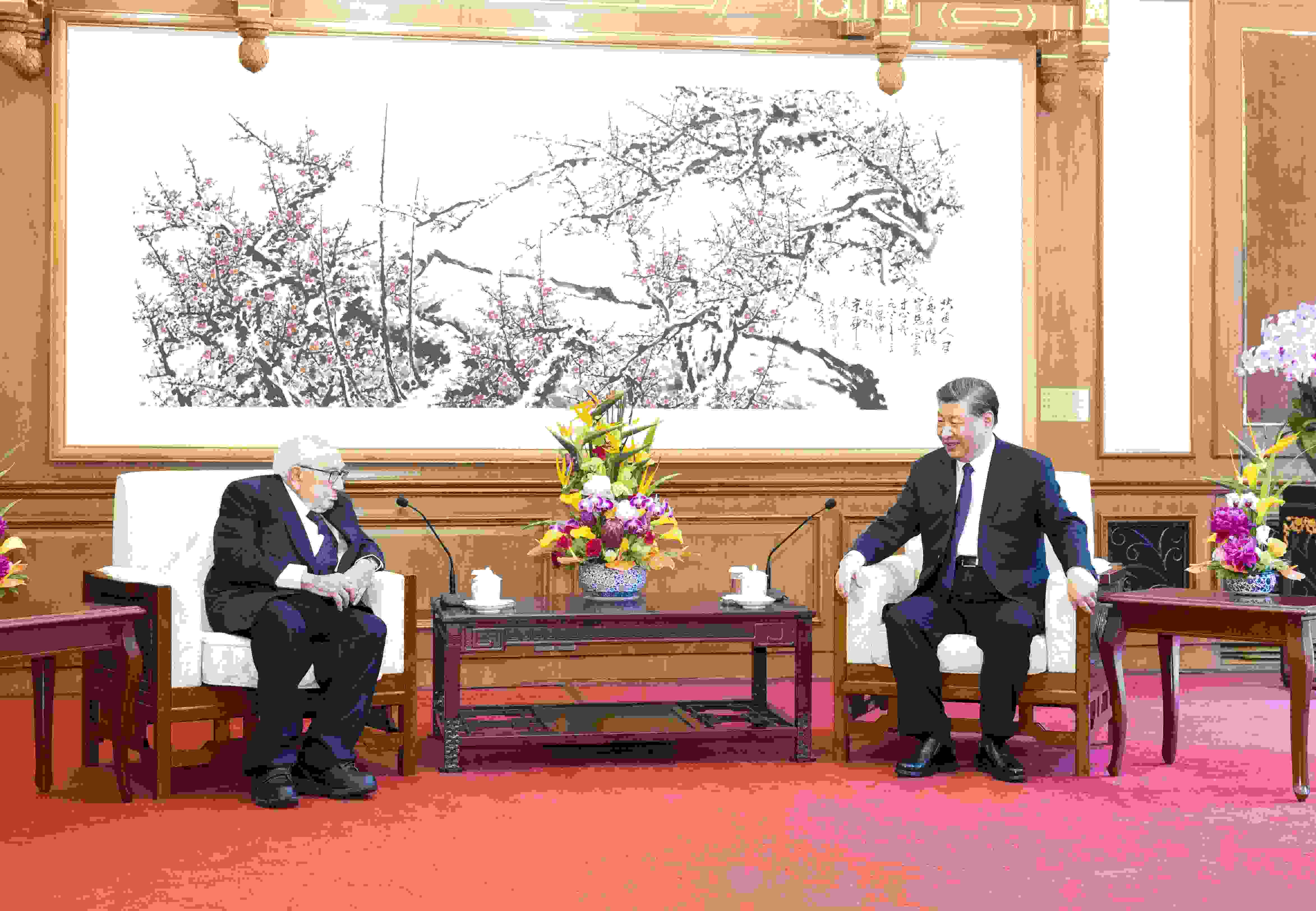 △2023年7月20日，國(guó)家主席習(xí)近平在北京釣魚臺(tái)國(guó)賓館會(huì)見美國(guó)前國(guó)務(wù)卿基辛格。