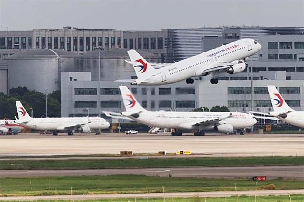 2023年8月2日，東航第二架國產(chǎn)C919大型客機(jī)執(zhí)飛滬蓉空中快線。