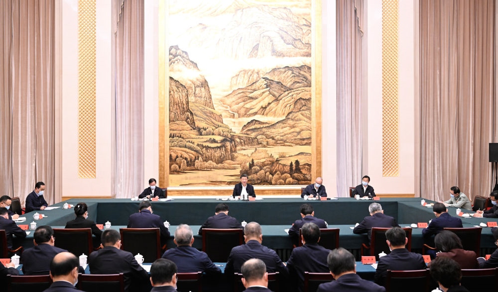  2023年5月17日上午，習(xí)近平在西安聽取陜西省委和省政府工作匯報(bào)并發(fā)表重要講話。