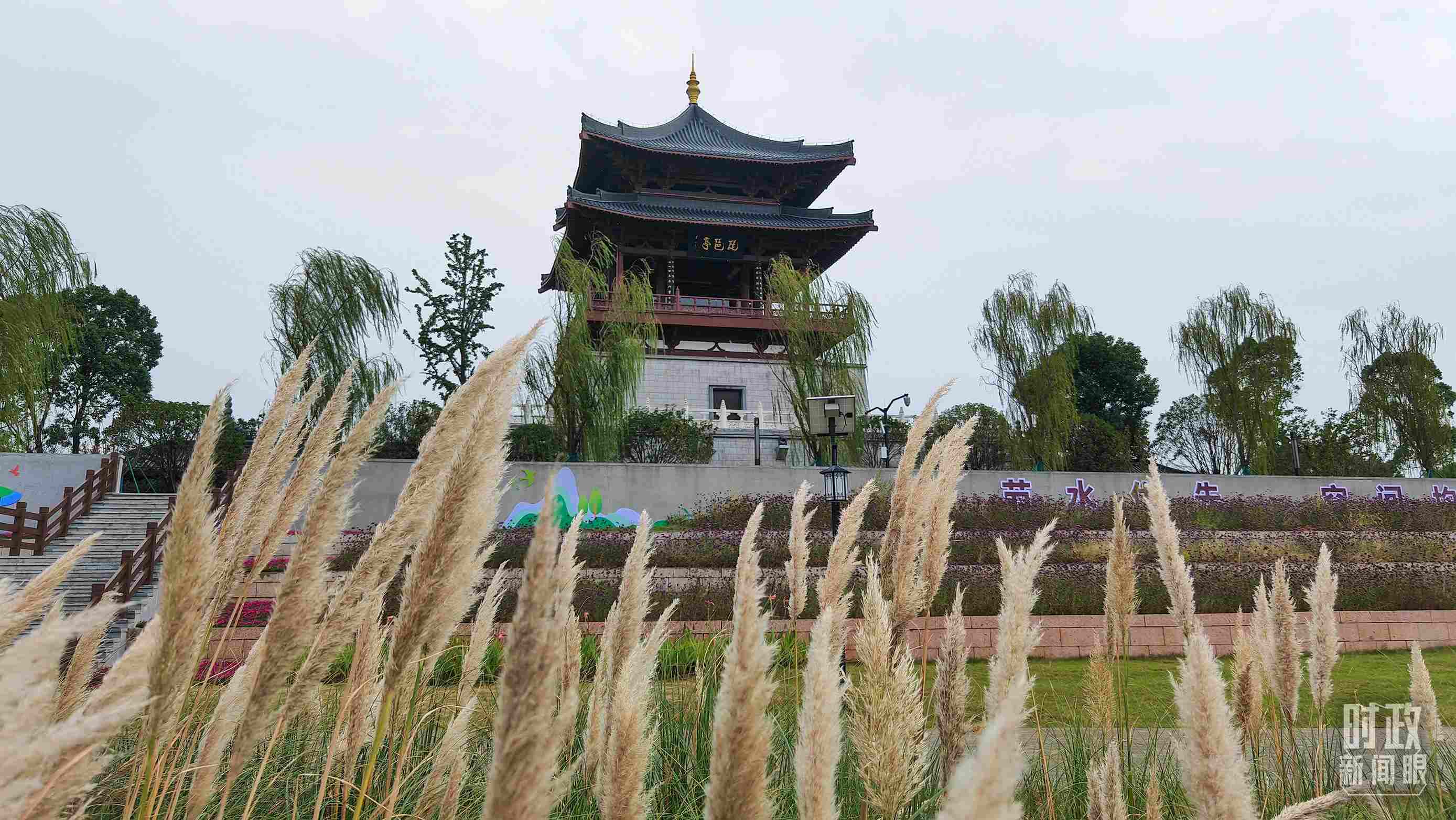 △長江國家文化公園九江城區(qū)段。（總臺央視記者程鋮拍攝）