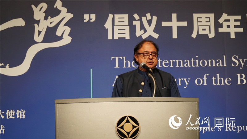 巴基斯坦駐日大使塔拉爾發(fā)言。人民網(wǎng) 蔣曉辰攝