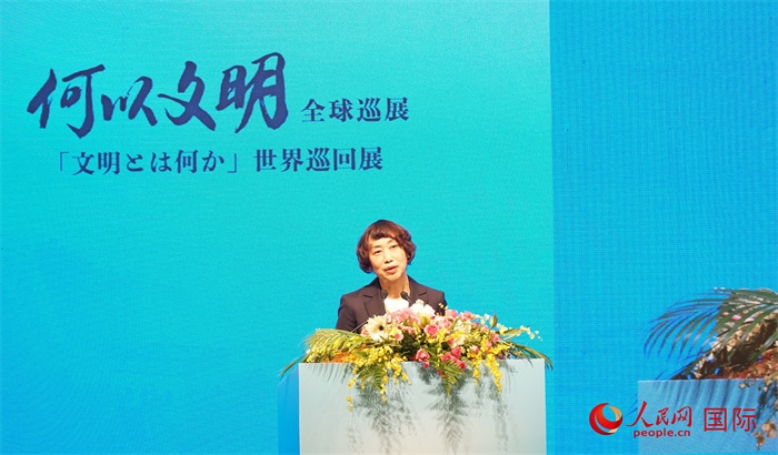 中央廣播電視總臺(tái)副臺(tái)長(zhǎng)邢博致辭。人民網(wǎng) 蔣曉辰攝