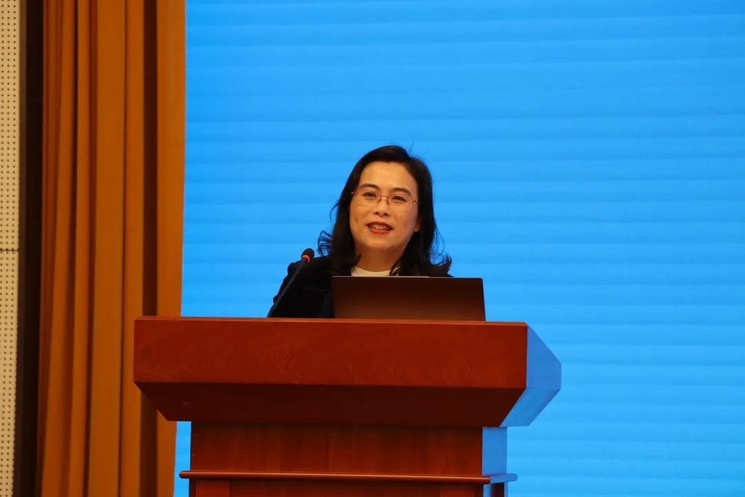 浙江師范大學副校長張建珍致辭。主辦方供圖