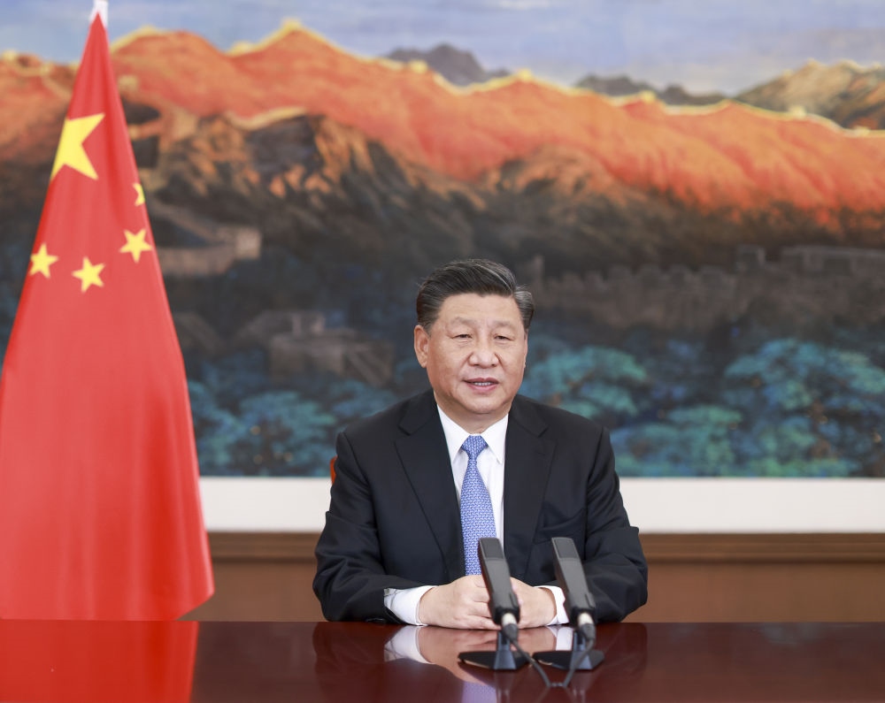 2020年11月27日，習(xí)近平在第十七屆中國(guó)－東盟博覽會(huì)和中國(guó)－東盟商務(wù)與投資峰會(huì)開(kāi)幕式上致辭。