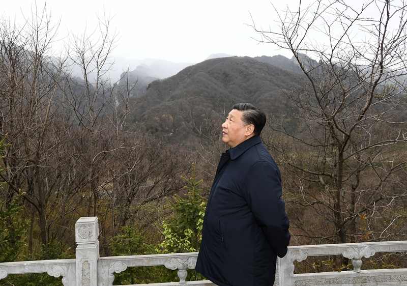 2020年4月20日，習(xí)近平在陜西秦嶺牛背梁國家級自然保護(hù)區(qū)，了解秦嶺生態(tài)保護(hù)工作情況。