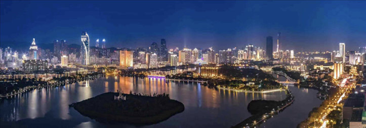 筼筜夜色。（圖源：人民日?qǐng)?bào)）
