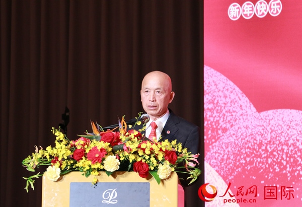 全華聯(lián)理事長賀乃和致辭。人民網(wǎng) 許可攝