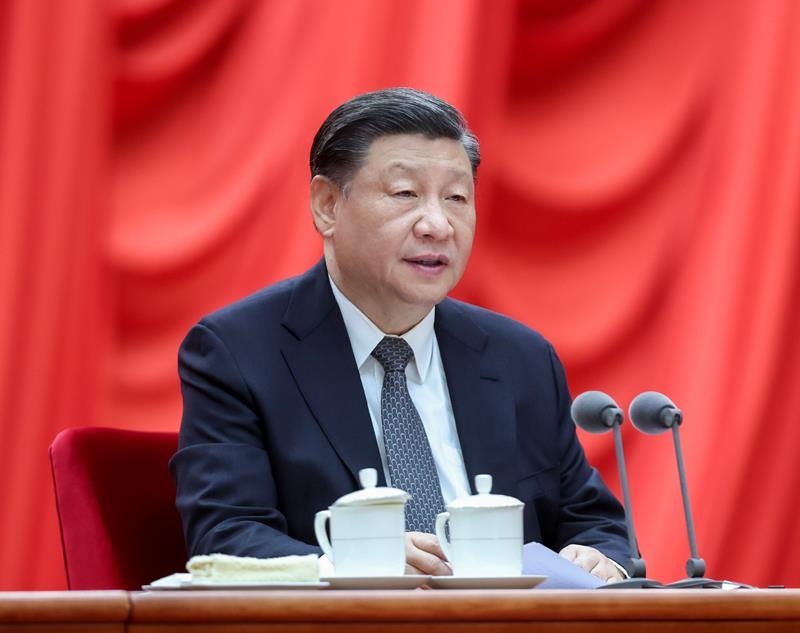 △2023年4月3日，學習貫徹習近平新時代中國特色社會主義思想主題教育工作會議在北京召開。習近平總書記出席會議并發(fā)表重要講話。