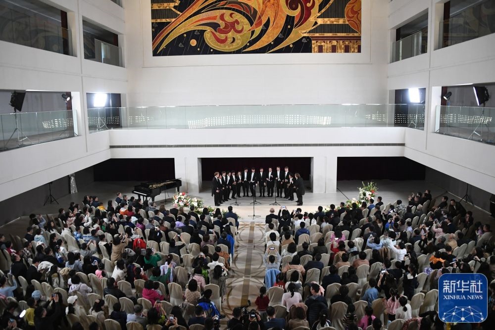 3月21日拍攝的“春暖·金融街韻律專場音樂會”現(xiàn)場。新華社記者 任超 攝
