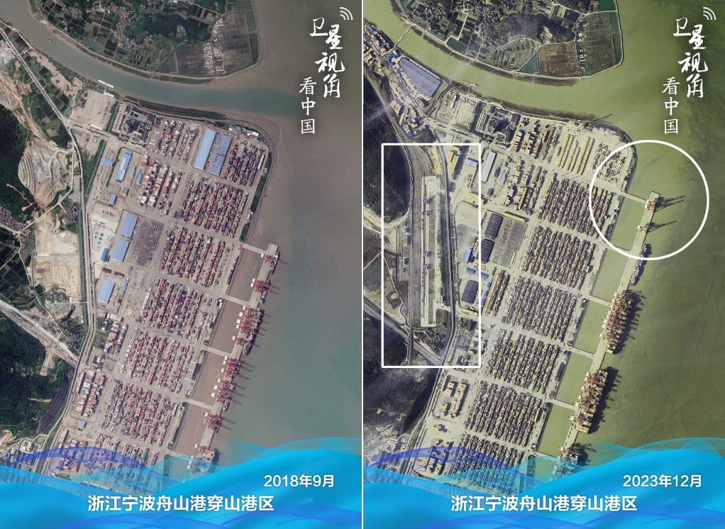浙江寧波舟山港穿山港區(qū)新建1個泊位及鐵路穿山港站。