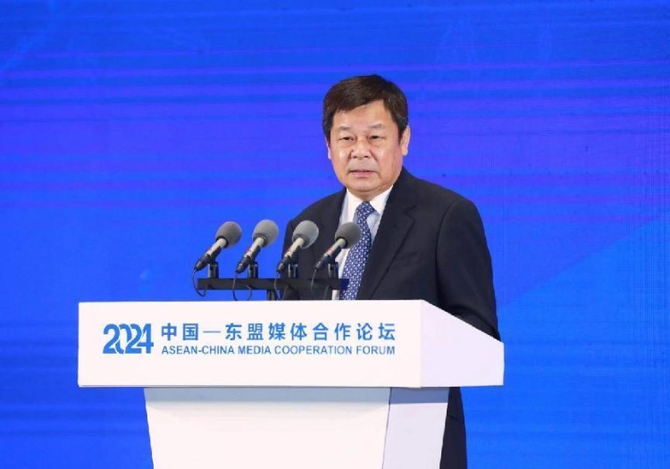 杜占元致辭。中國外文局供圖