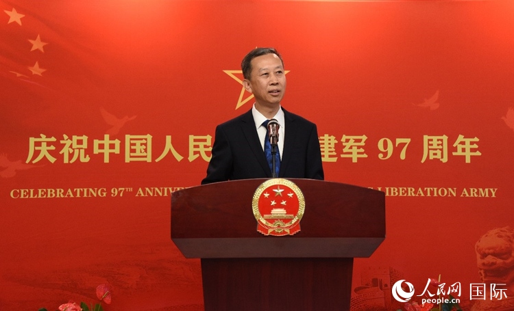 中國駐瑞典大使崔愛民致辭。人民網(wǎng)記者 殷淼攝