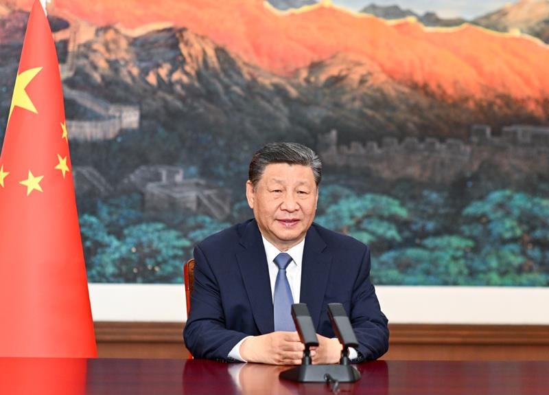△6月6日，中國—吉爾吉斯斯坦—烏茲別克斯坦鐵路項(xiàng)目三國政府間協(xié)定簽字儀式在北京舉行，習(xí)近平主席視頻祝賀協(xié)定簽署。