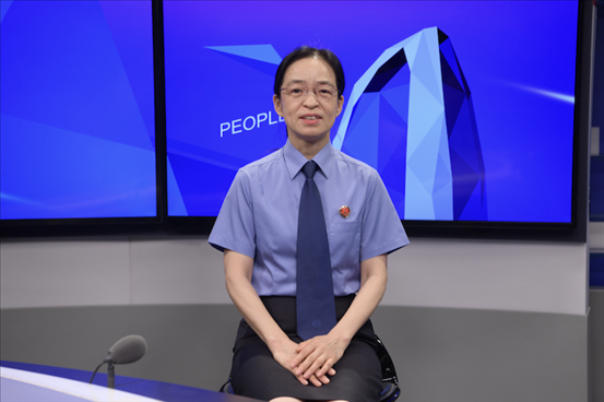 最高人民檢察院行政檢察廳二級(jí)高級(jí)檢察官?gòu)埩⑿?。人民網(wǎng)記者 王曉嘯攝
