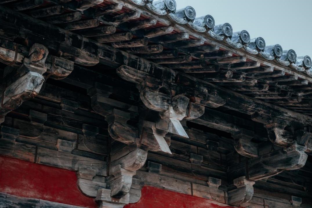 高平市崇明寺古建筑局部。邱活攝