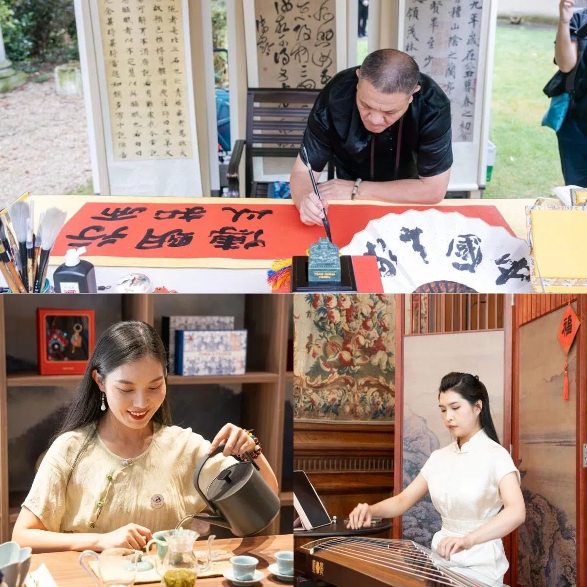 中國(guó)非遺與傳統(tǒng)文化展區(qū)引人入勝。 “中國(guó)之家”供圖