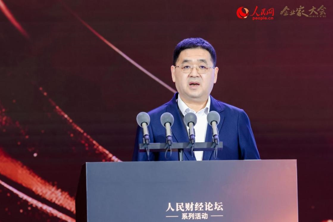 中交集團(tuán)黨委常委、副總經(jīng)理劉成云。人民網(wǎng)記者 喬雪峰攝
