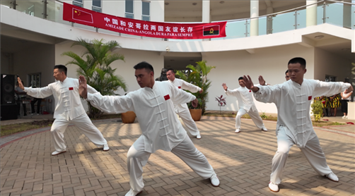 武術(shù)表演《武風琳瑯》。內(nèi)圖大學孔子學院供圖