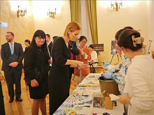 招待會現(xiàn)場。中國駐匈牙利大使館供圖