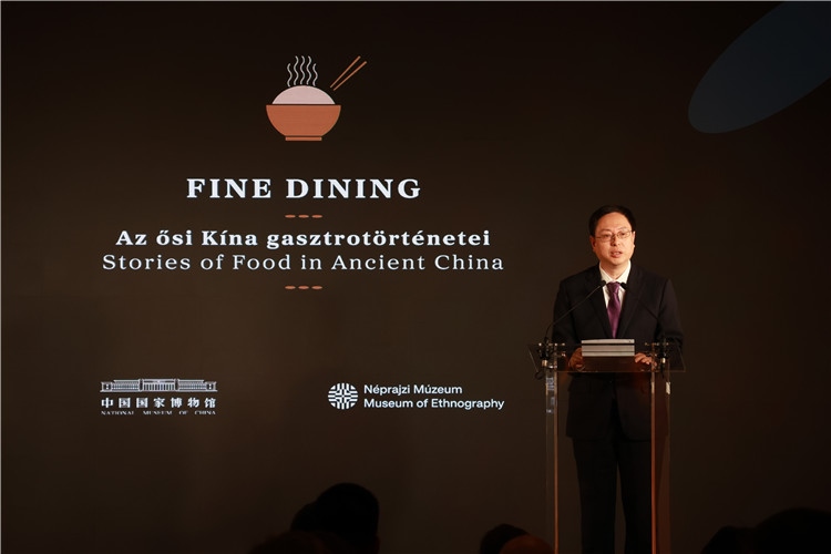 中國國家博物館副館長楊帆致辭。圖片由中國駐匈牙利大使館提供。