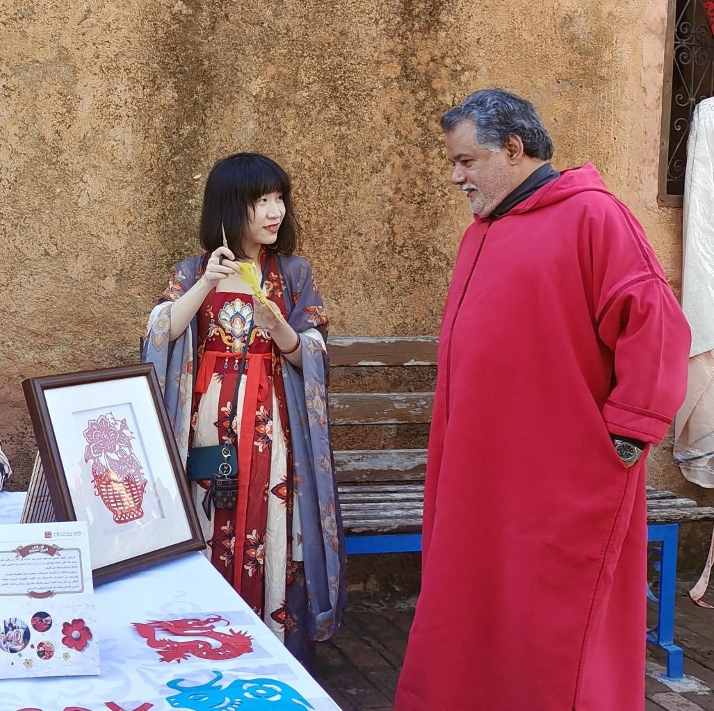 中國(guó)文化產(chǎn)品介紹。拉巴特中國(guó)文化中心供圖