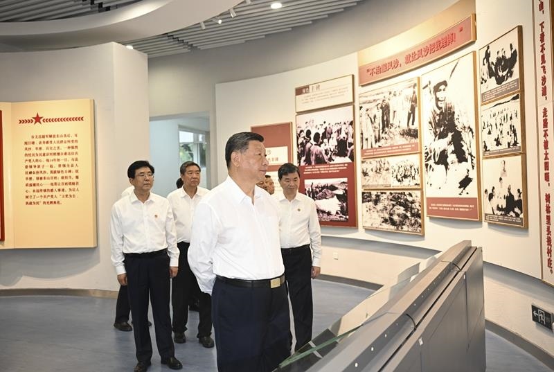 △2024年10月15日，習(xí)近平總書記在福建漳州市東山縣谷文昌紀(jì)念館考察。