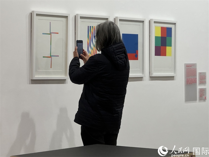 11月8日，觀眾在“瑞士經(jīng)典設(shè)計展”作品前駐足欣賞。人民網(wǎng) 謝瑩攝 