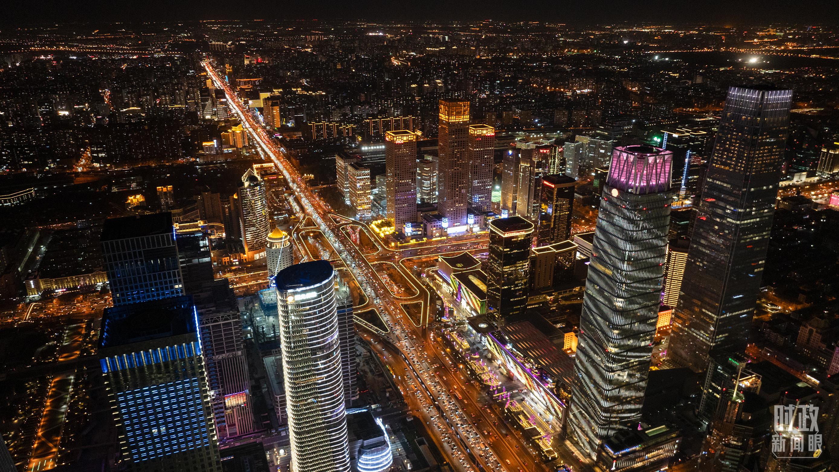 △北京CBD（中央商務(wù)區(qū)）。（總臺(tái)記者郭增浩拍攝）