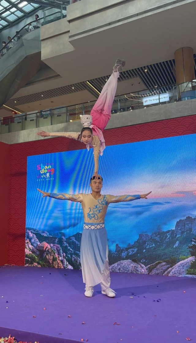 來自中國和新加坡的藝術(shù)團體聯(lián)袂表演了歌舞、器樂、武術(shù)、雜技等多種形式的文藝節(jié)目。活動主辦方供圖