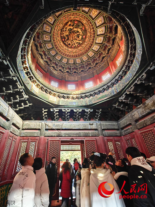 2025年1月，游客正在故宮博物院參觀。人民網(wǎng)記者 韋衍行攝