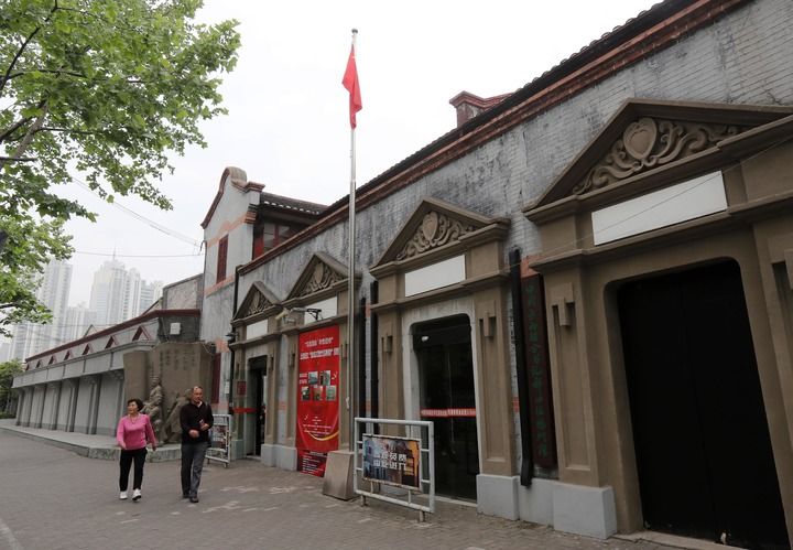 這是2018年5月1日拍攝的中國(guó)勞動(dòng)組合書(shū)記部舊址陳列館外景。新華社記者 劉穎 攝