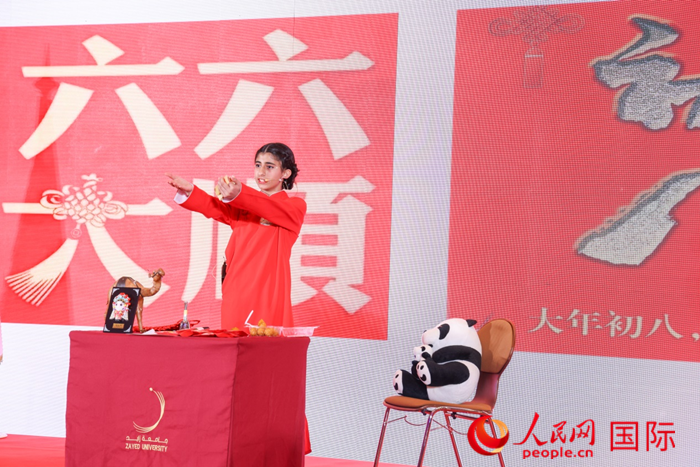 快板表演。人民網(wǎng)記者任皓宇攝